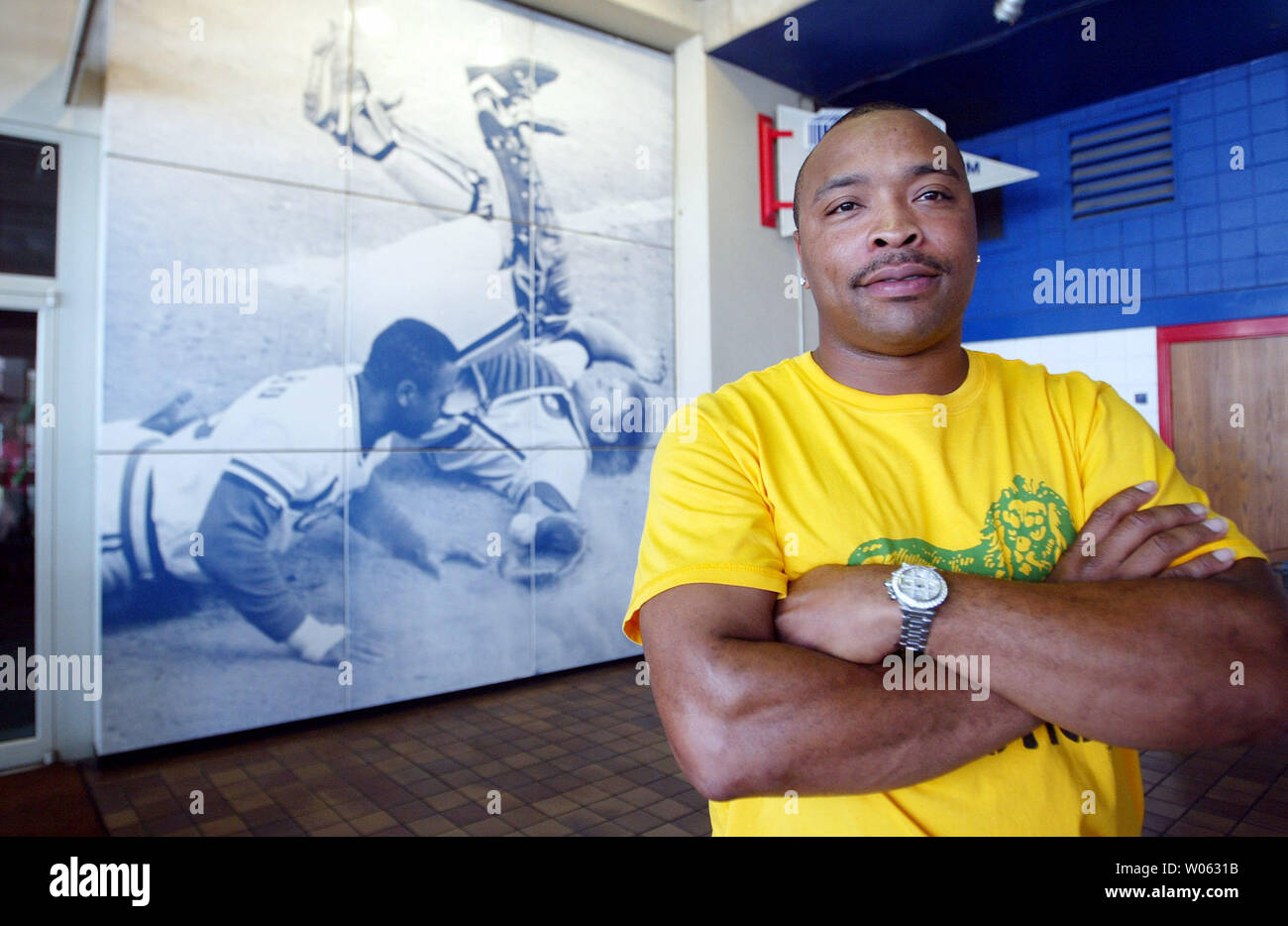 Ehemalige St. Louis Cardiinals outfielder Ray Lankford besucht Busch