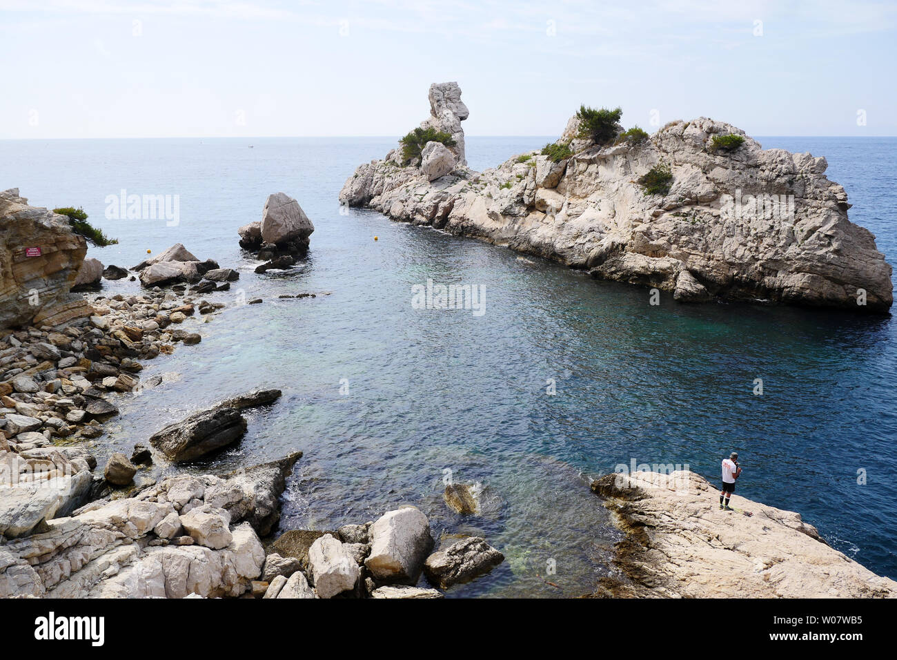 Die Torpilleur, calanque Sugiton, Calanques von Marseille, Bouches-du-Rhône, Frankreich Stockfoto