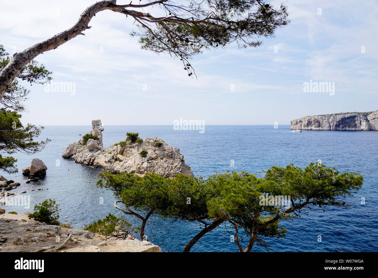 Die Torpilleur, calanque Sugiton, Calanques von Marseille, Bouches-du-Rhône, Frankreich Stockfoto