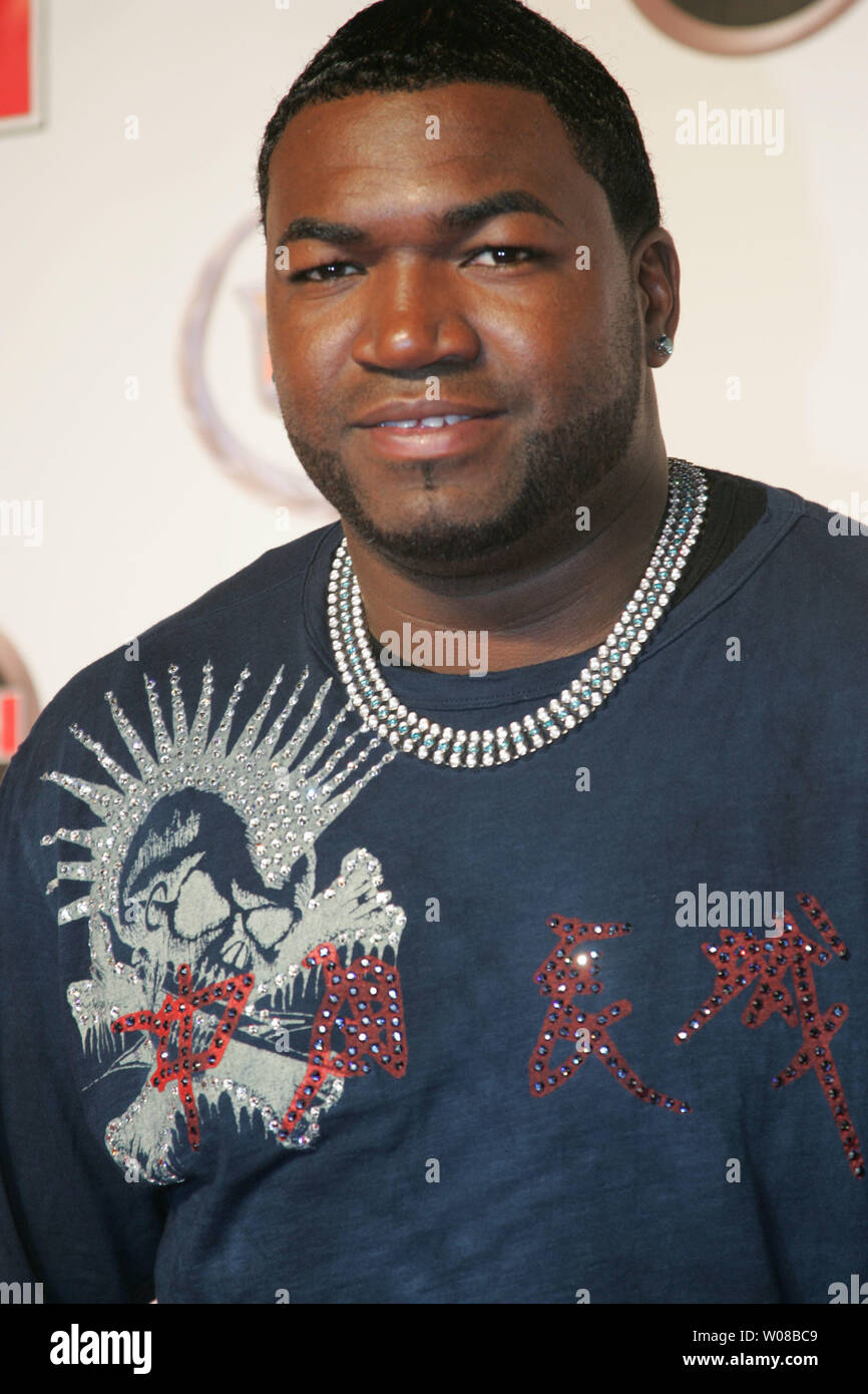 Boston Red Socks Krug David Ortiz besucht einen Super Bowl XLI party von Cadillac in der South Beach von Miami Beach vorgelegt am 3. Februar 2007. Venus und Serena Williams moderierte die Veranstaltung und Jimmy Buffet die Premiere seiner neuen Video' Gettin'. (UPI Foto/Susan Knowles) Stockfoto