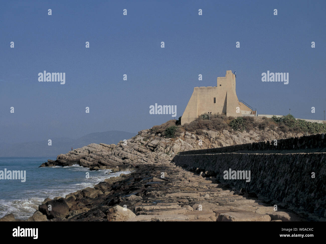 Italien, Latium, Sperlonga, Torre truglia Stockfoto