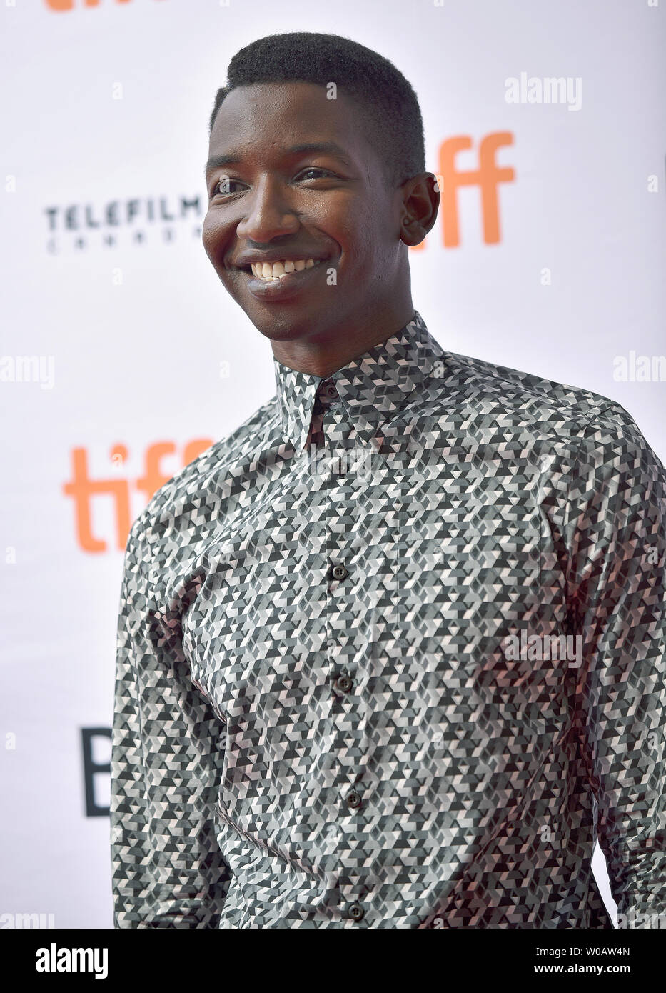 Mamoudou Athie kommt auf dem Toronto International Film Festival Premiere von 'Unicorn Store" im Ryerson Theater in Toronto, Kanada, am 11. September 2017. Foto von Christine Kauen/UPI Stockfoto