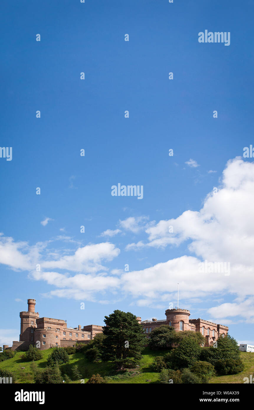 Die berühmten Inverness Castle in Inverness, Schottland, Großbritannien. Stockfoto