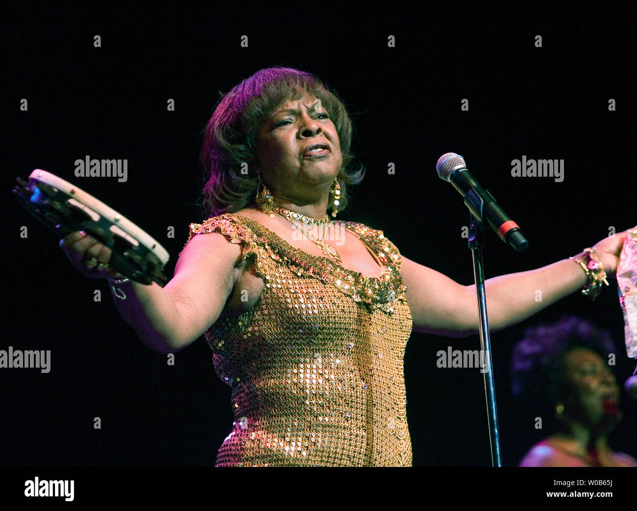 Martha Reeves führt in Abstimmung mit den vandellas am Boulevard Casino in der Nähe von Vancouver, British Columbia am 19. Mai 2007. (UPI Foto/Heinz Ruckemann) Stockfoto