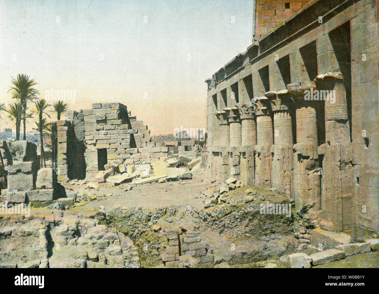 Alte Ruine, Tempel luxor Stockfoto