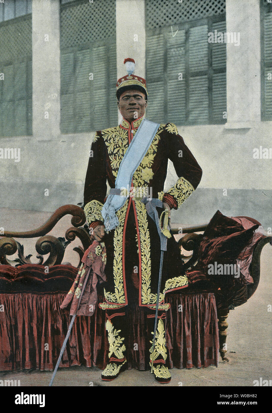 Königreich Dahomey, König Toffa Stockfoto