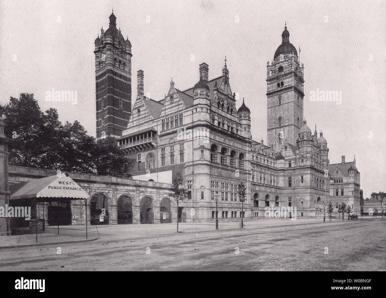 Die Kaiserliche Institut - allgemeine Ansicht von vorne. London 1896 alten Drucken Stockfoto