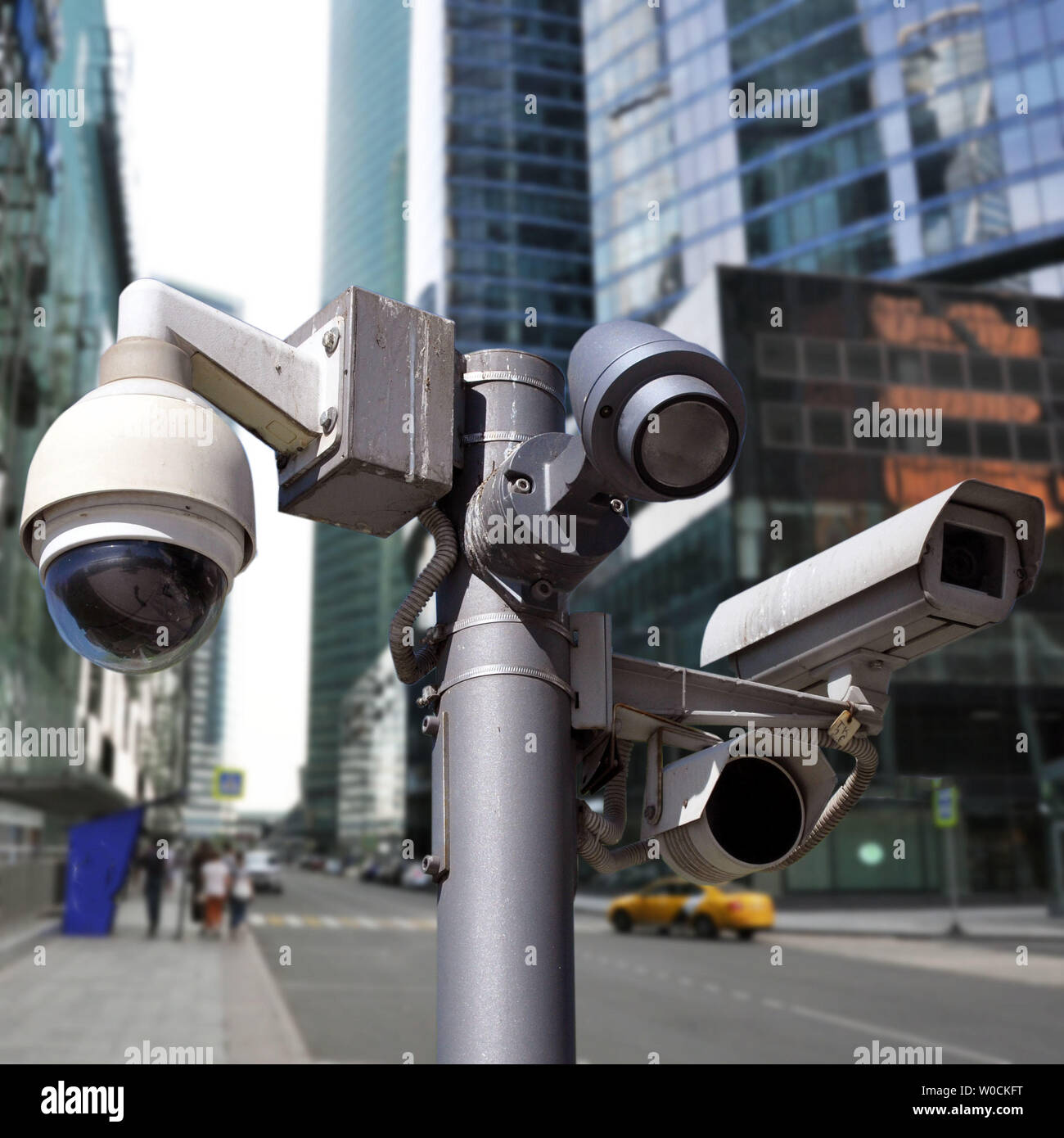 Kamera Multi-angle CCTV-System geschlossen. Stockfoto
