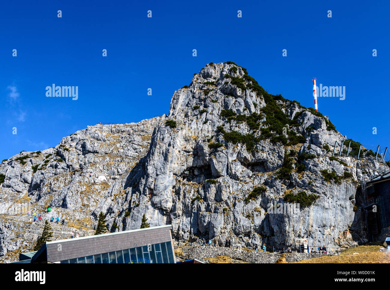 Blick vom Wendelstein von Bayrischzell. Bayern (Bayern), Deutschland. Stockfoto