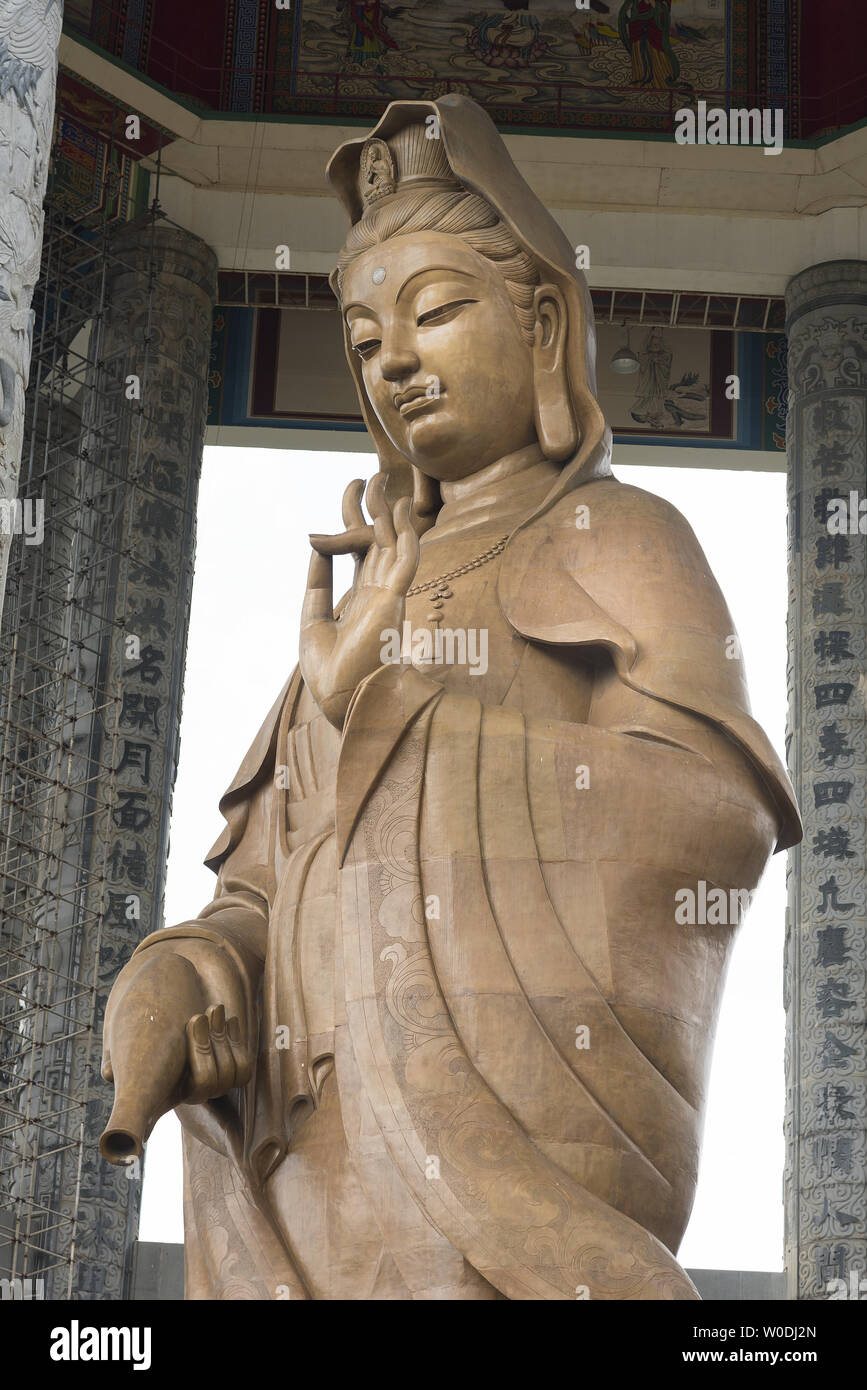 Die Statue der Kuan Yin an der Kek Lok Si Tempel Tempel der Höchsten Glückseligkeit" Ein buddhistischer Tempel in Air Itam in Penang gelegen Stockfoto