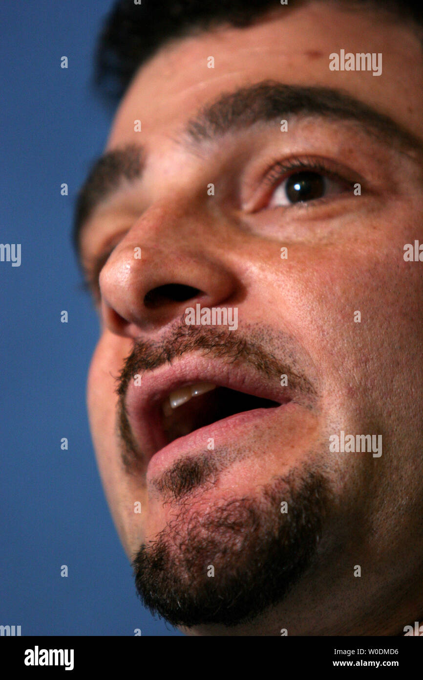 Justin Levitt, Rat Brennan Mitte für Gerechtigkeit, erörtert Fragen zu aktuellen Entwicklungen in der Untersuchung des Justizministeriums und der Notwendigkeit zur Wahl Reform in Washington am 7. Juni 2007. Nach dem Brennan Mitte für Gerechtigkeit, Mitglieder des Justizministeriums gebildet, Anforderungen für die Feststellung der Wahlberechtigung, die Minderheiten gezielt erfolgen und das Ergebnis von Wahlen. (UPI Foto/Dominic Bracco II) Stockfoto