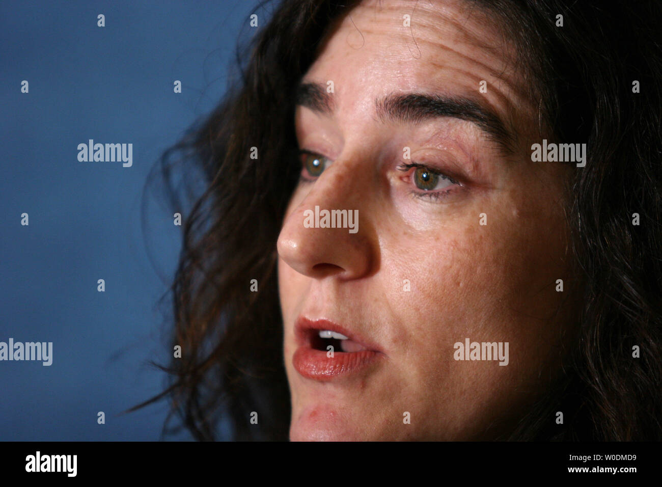 Wendy Weiser, stellvertretender Direktor bei der Brennan Mitte für Gerechtigkeit, erörtert Fragen zu aktuellen Entwicklungen in der Untersuchung des Justizministeriums und der Notwendigkeit zur Wahl Reform in Washington am 7. Juni 2007. Nach dem Brennan Mitte für Gerechtigkeit, Mitglieder des Justizministeriums gebildet, Anforderungen für die Feststellung der Wahlberechtigung, die Minderheiten gezielt erfolgen und das Ergebnis von Wahlen. (UPI Foto/Dominic Bracco II) Stockfoto