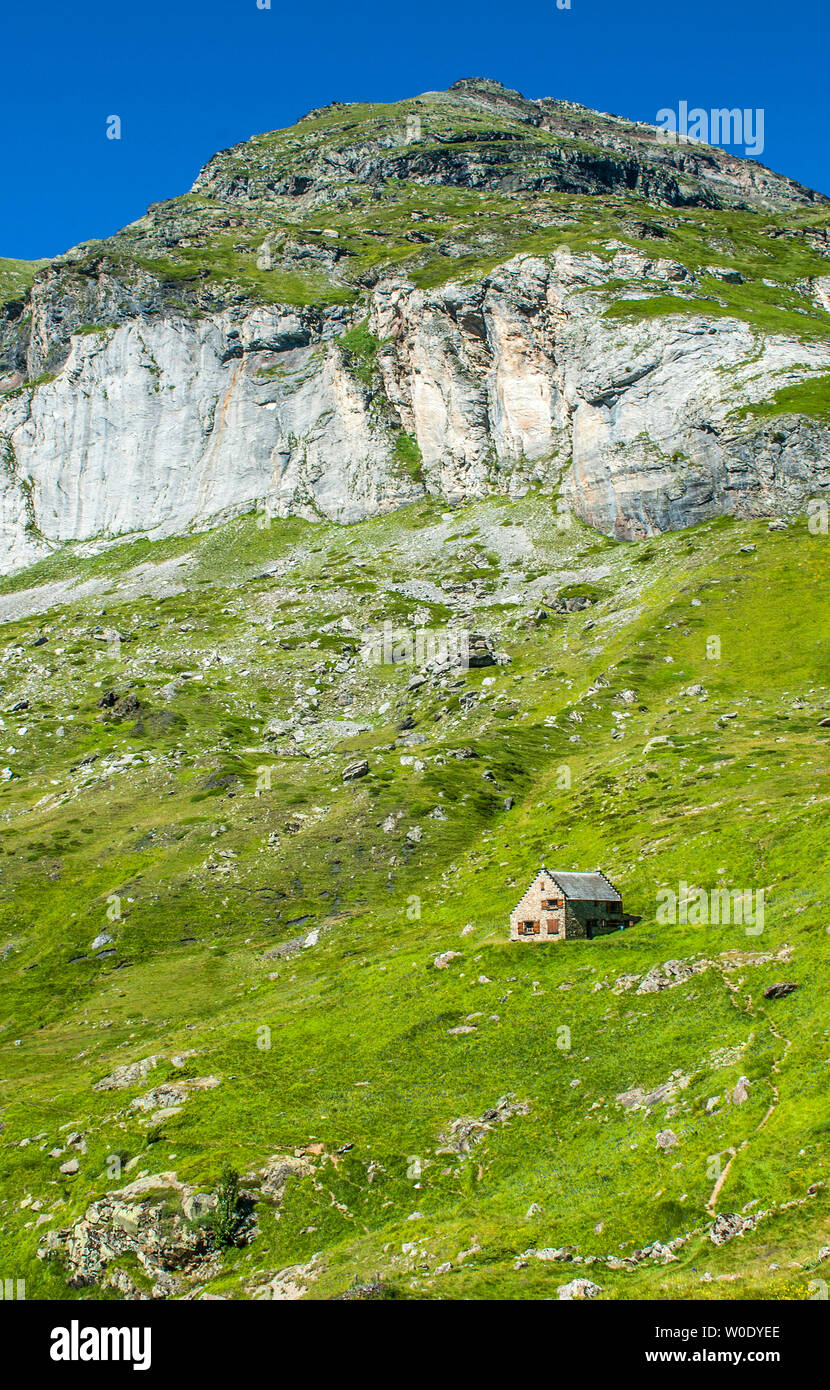Hautes-Pyrenees, Nationalpark der Pyrenäen, Cirque d'Estaube (UNESCO Welterbe) Stockfoto