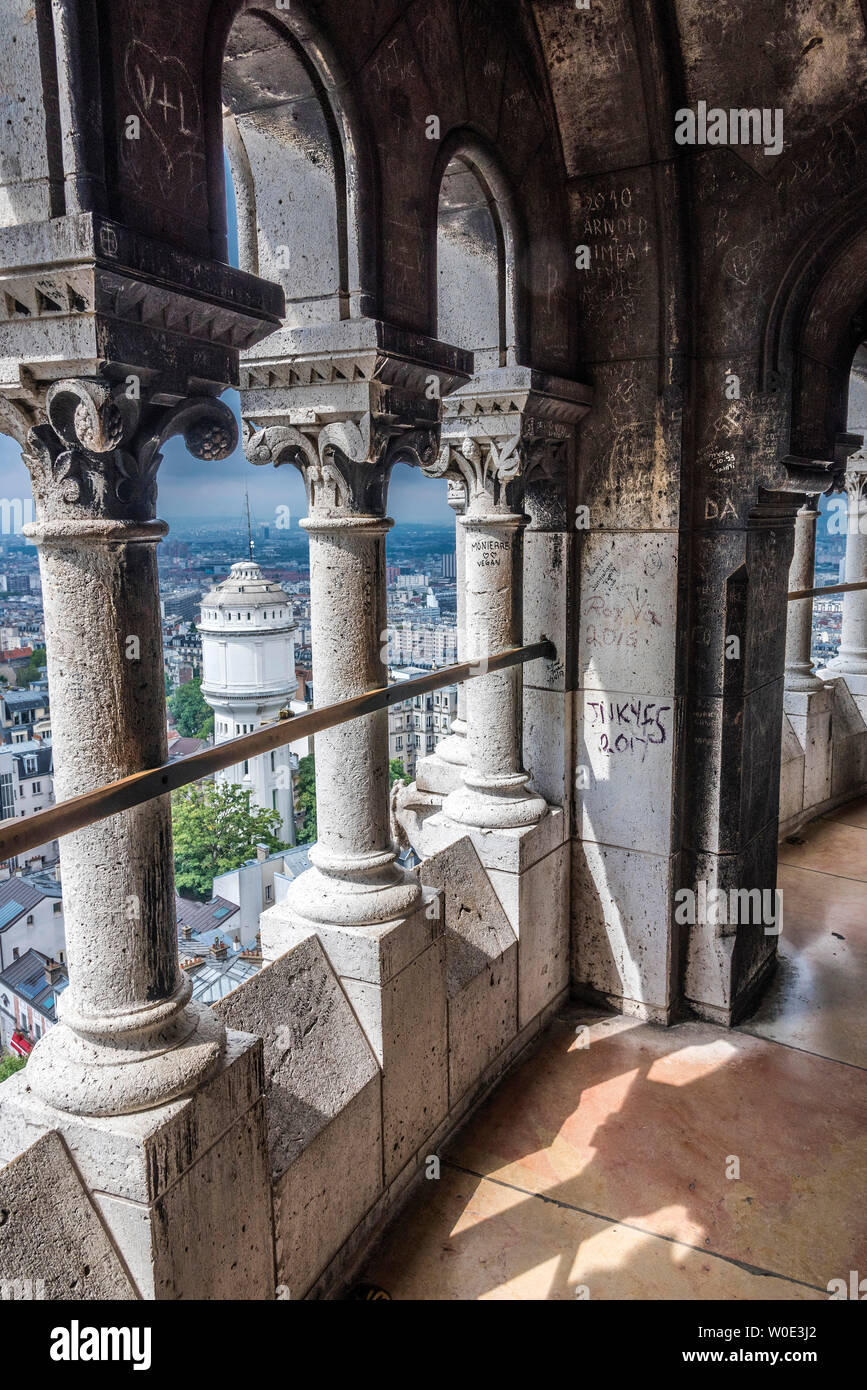 Frankreich, 18. arrondissement von Paris, Dome Durchgang der Basilika der Heiligen Herzen von Paris Stockfoto