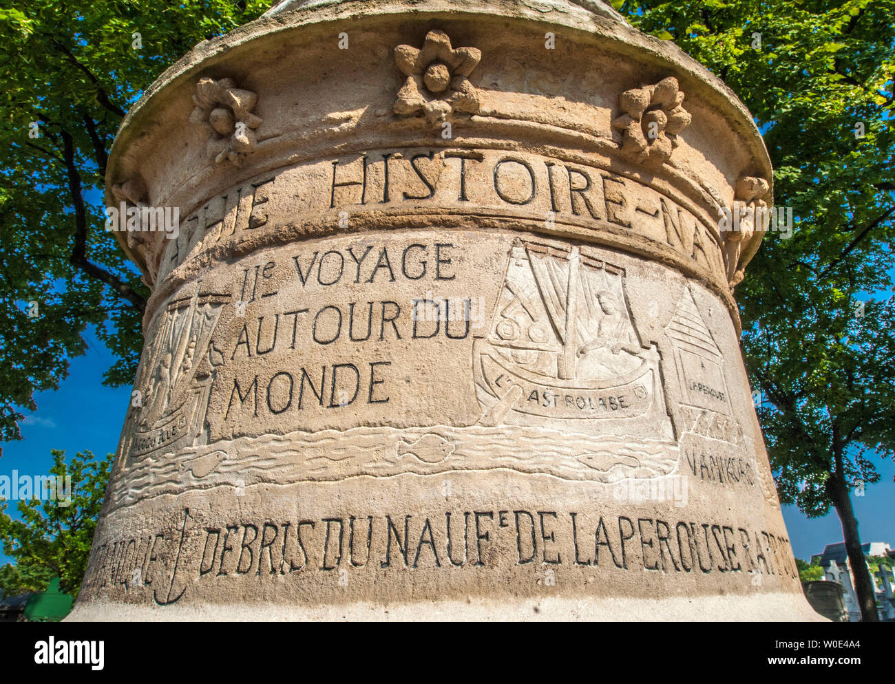 Frankreich, 14. arrondissement von Paris, Montparnasse Friedhof, das Grab des explorer Dumont d'Urville (1790-1842) Stockfoto