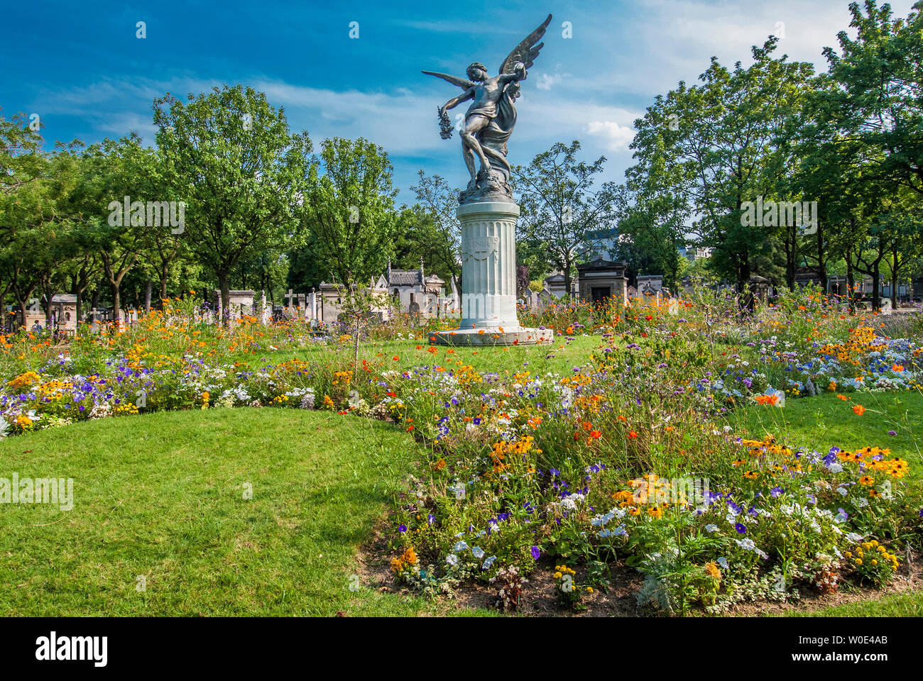 Frankreich, 14. arrondissement von Paris, Montparnasse Friedhof, Carrefour du Rond-Point Stockfoto