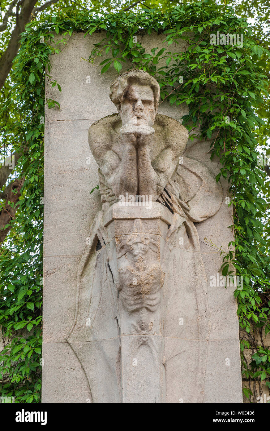 Frankreich, 14. arrondissement von Paris, Montparnasse Friedhof, Grabmal des Dichters Charles Baudelaire (1821-1867) Stockfoto