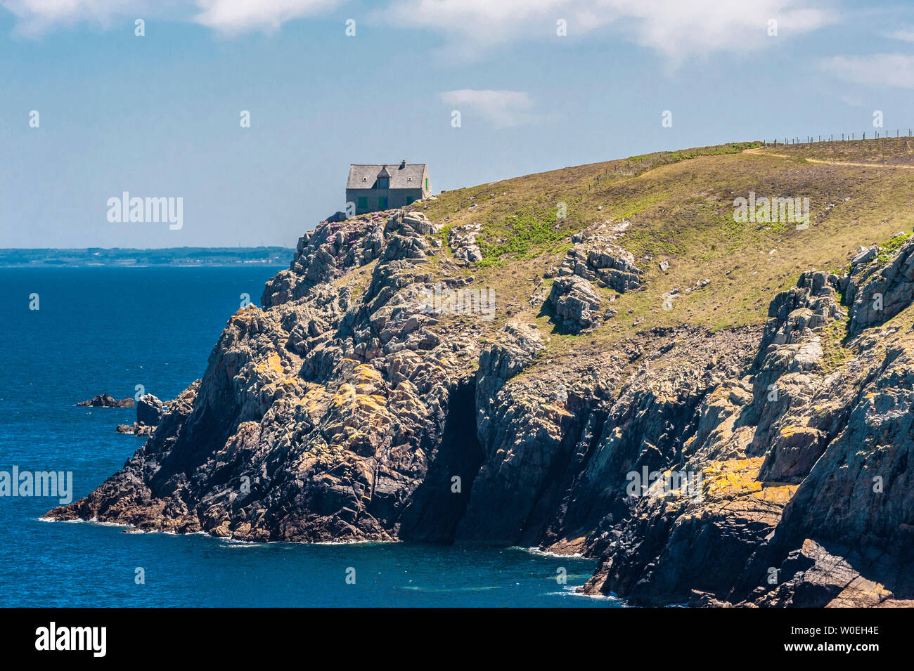 Frankreich, Bretagne, Ile d'Ouessant, Pointe Bac'haol Stockfoto