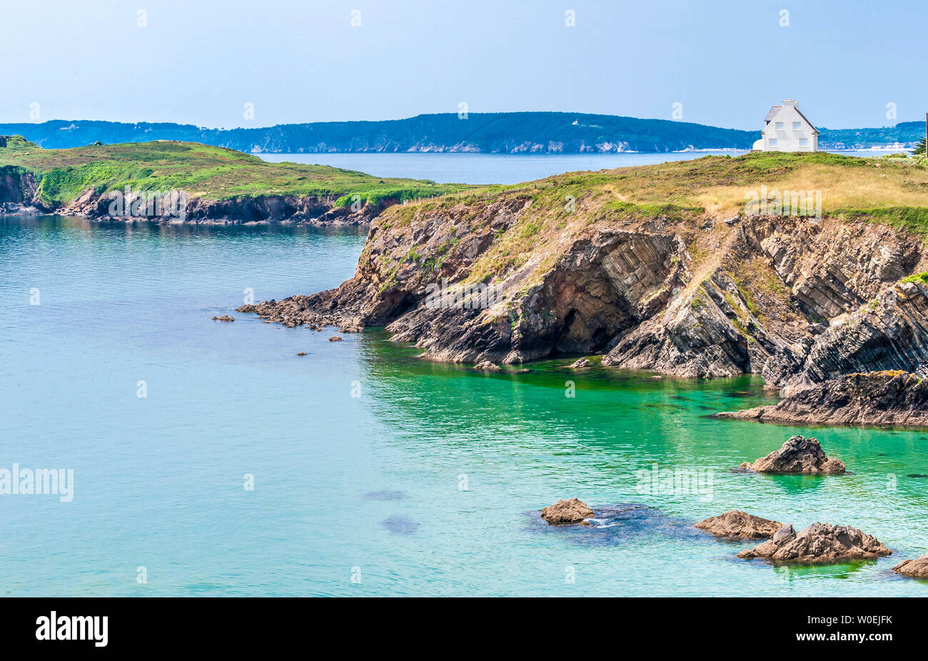 Frankreich, Bretagne, Crozon Halbinsel, Ile de l'Aber und Pointe de Raguenèz Stockfoto