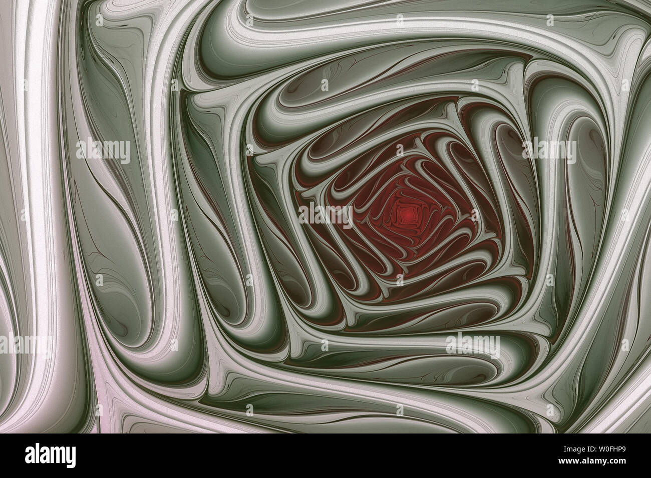 Abstrakte vielfarbige Abbildung auf einem hellen Hintergrund. Hintergrund Design. Spirale, curl Stockfoto