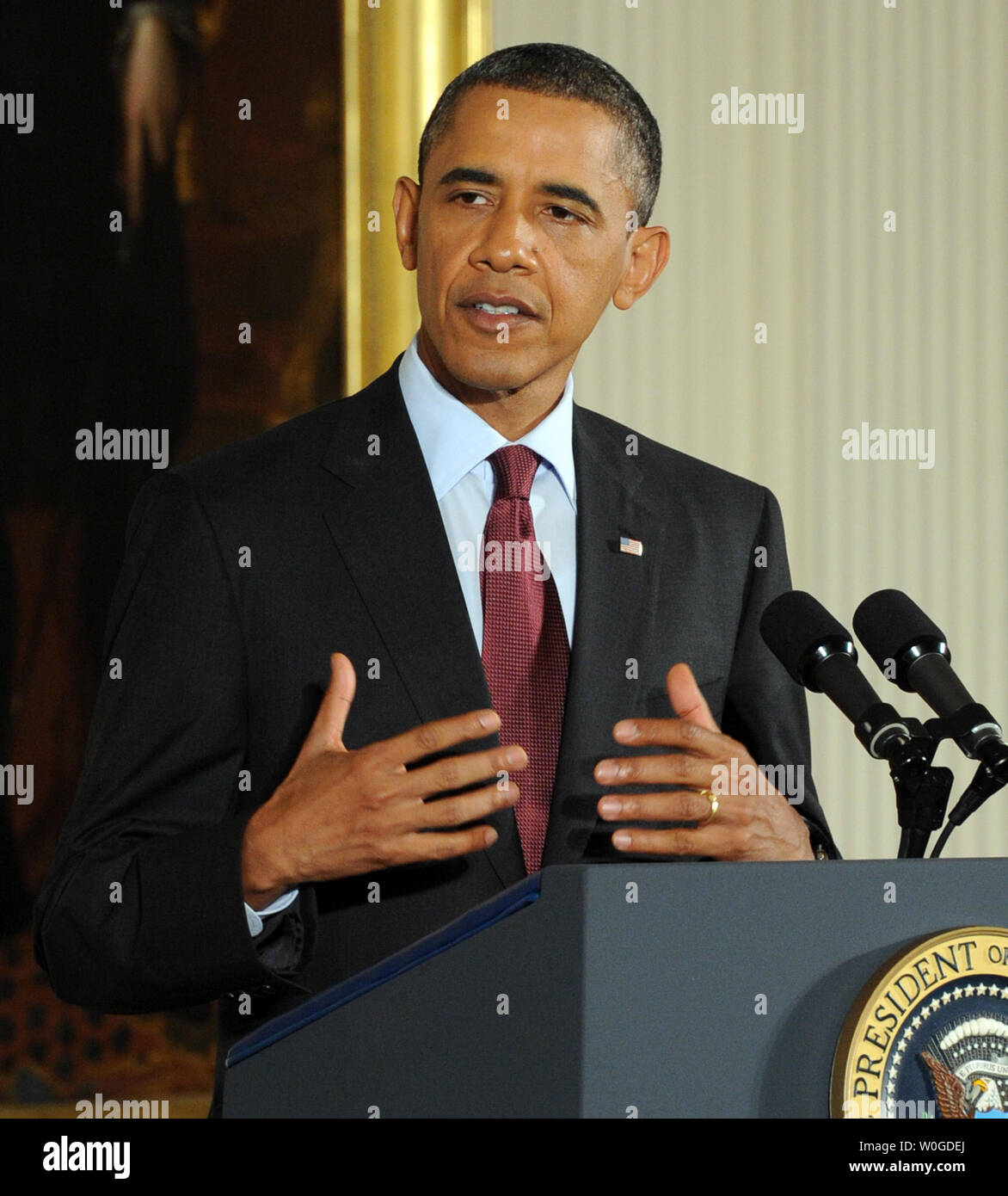 Us-Präsident Barack Obama spricht vor der Vergabe der Ehrenmedaille der ...