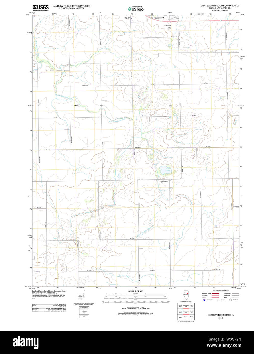 Chatsworth illinois karte Fotos und Bildmaterial in hoher Auflösung