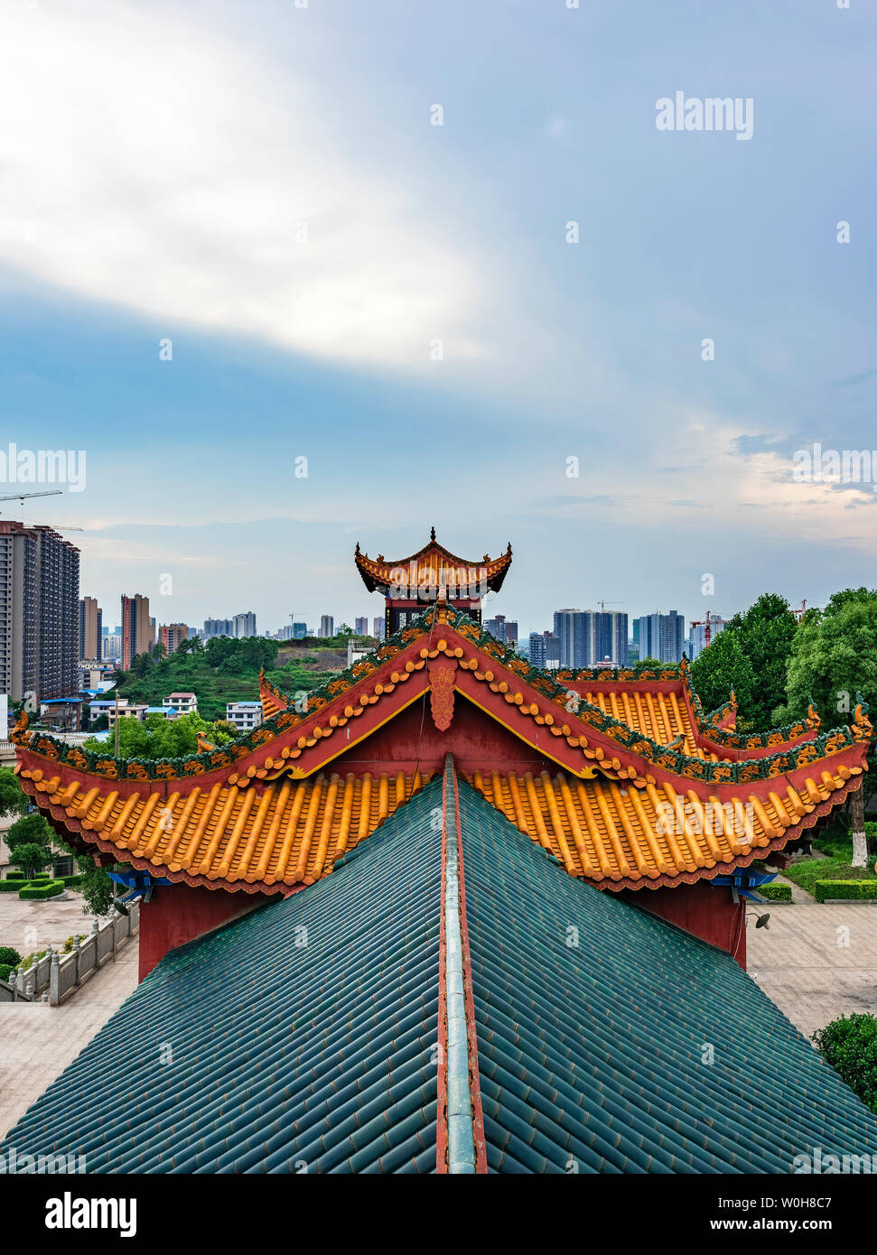 Antike Architektur des Religiösen Taoismus in Yuqing Palace, shuangqing Bezirk, Shaoyang, Hunan Provinz Stockfoto