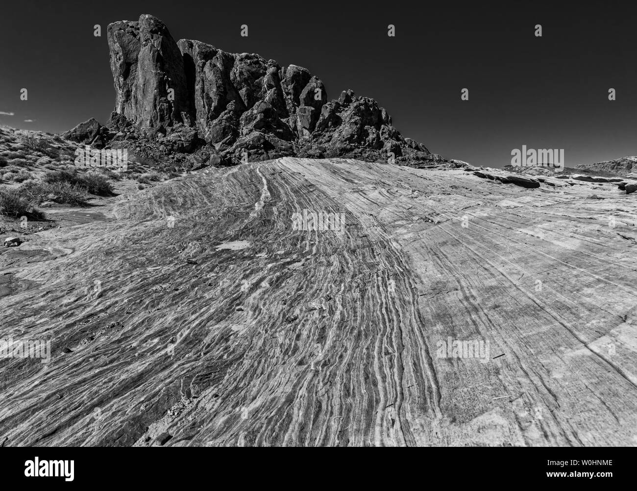 Felsformationen im Valley of Fire State Park, Nevada, USA Stockfoto