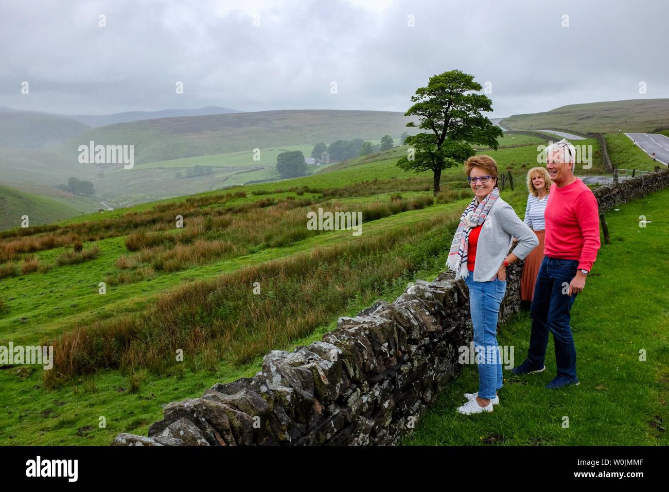 Buxton Derbyshire UK-Blick über den remote Peak District Buxton Hügel etwas außerhalb an der Straße nach Congleton Stockfoto
