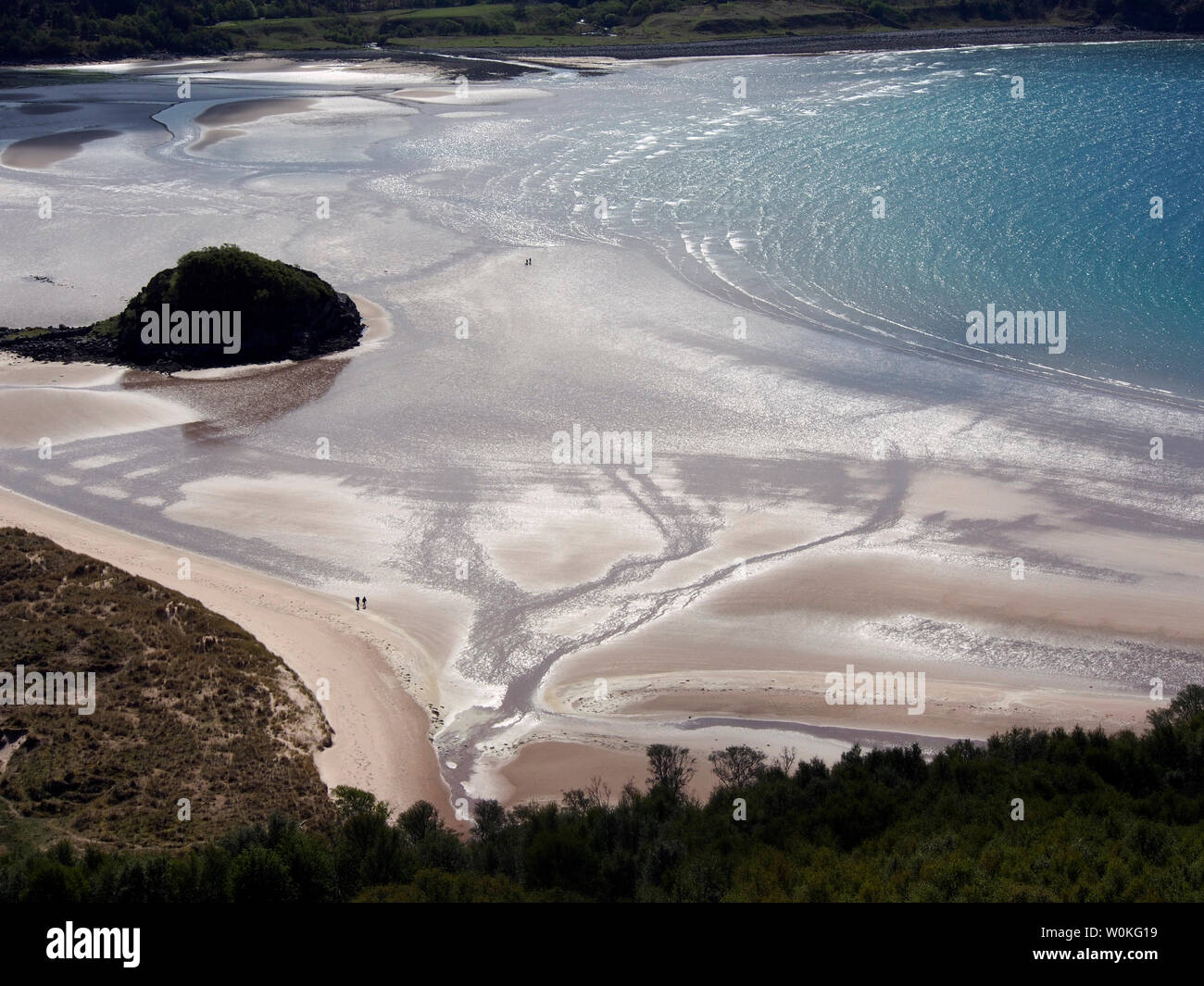 Gruinard Bay von Torr mor, Schottland Stockfoto