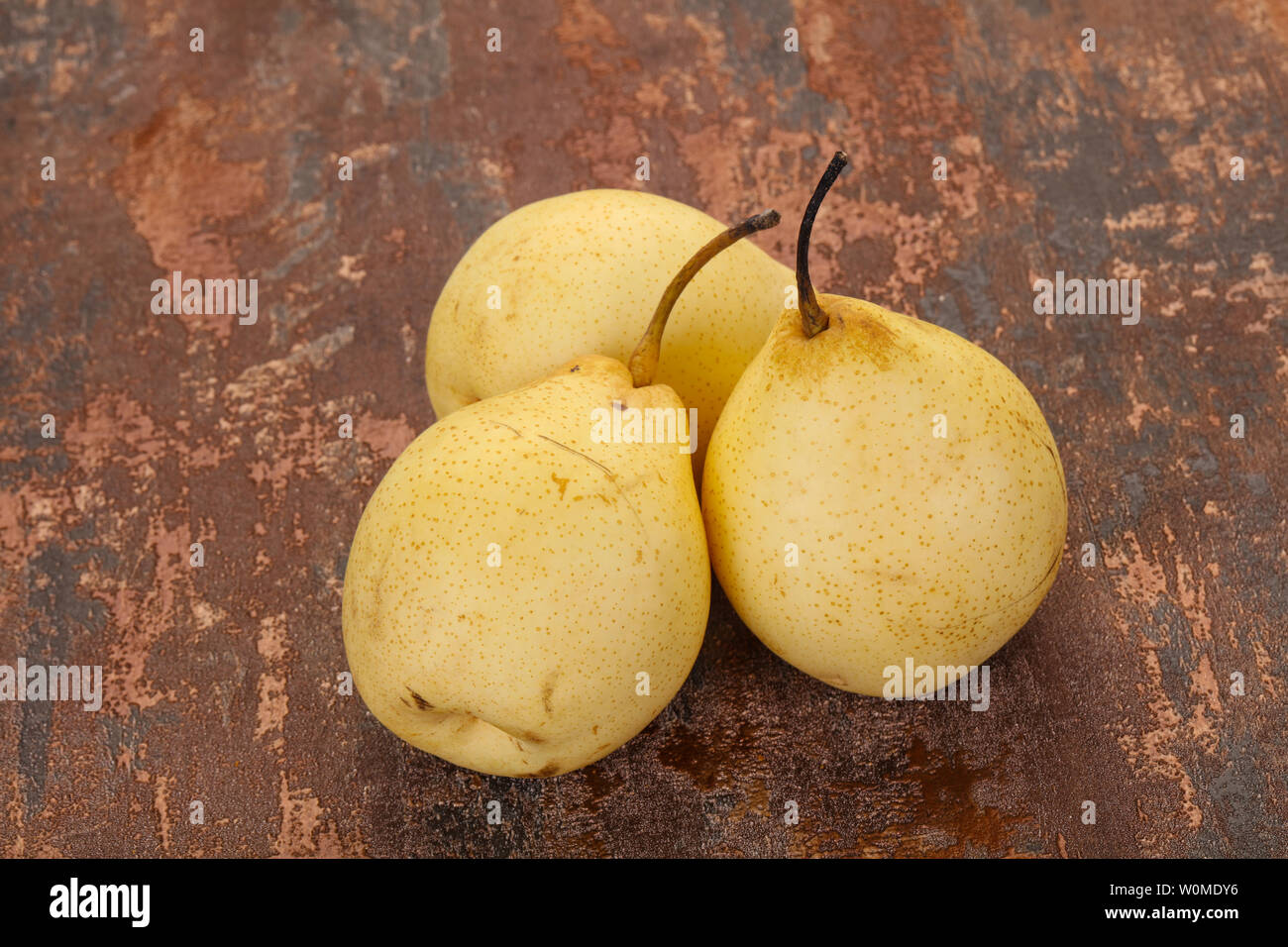 Saftige reife, gelbe Chinesische Birne Stockfoto