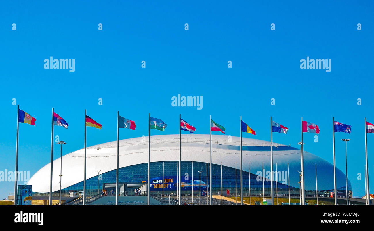 Russland, Sotschi - 14. Oktober 2018 - Stadion Arena Groß in der imereti Resort Stockfoto