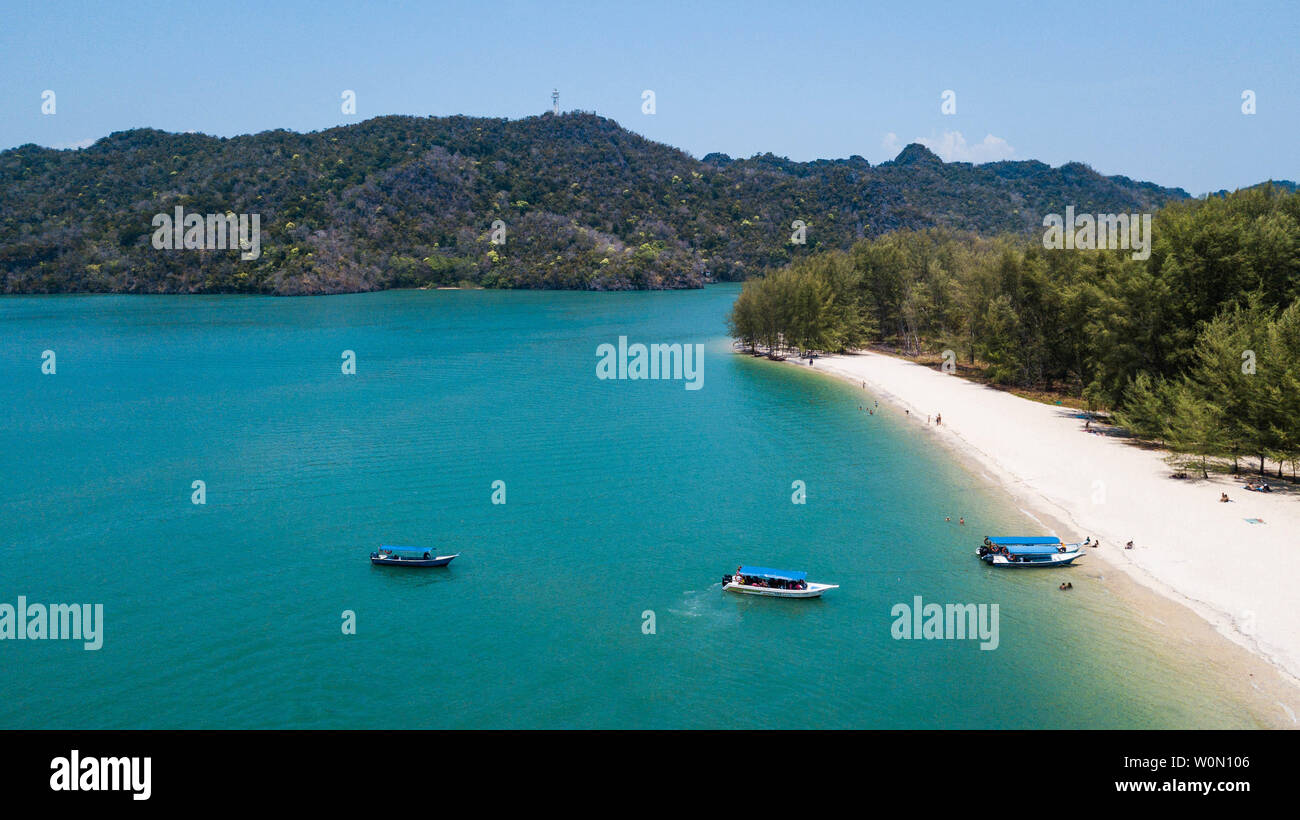 Tanjung Rhu Strand, Malaysia im Sommer Stockfoto