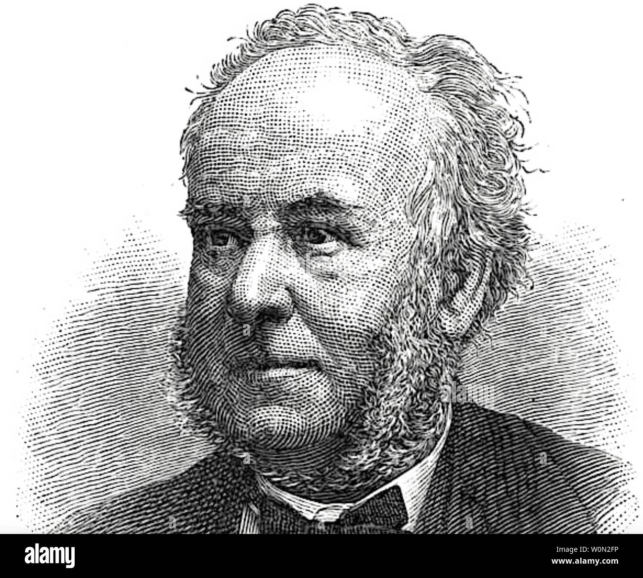 EDWARD LLOYD (1815-1890), englischer Verleger von Zeitungen und Bücher, die von Charles Dickens auf Plagiate geklagt wurde, Stockfoto