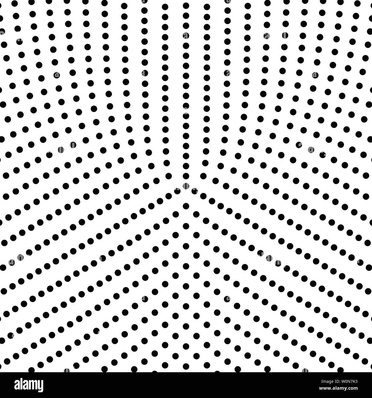 Halbton retro Dot Muster Hintergrund - Monochrom abstract Vector Graphic Stock Vektor