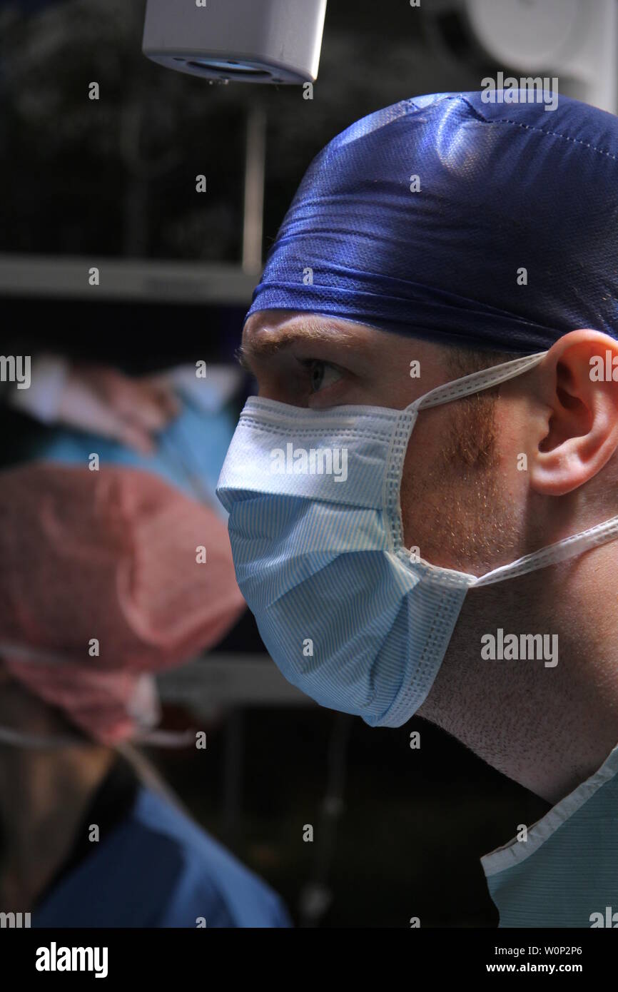 Ärzte und Krankenschwestern Chirurgie Vorformen Stockfoto