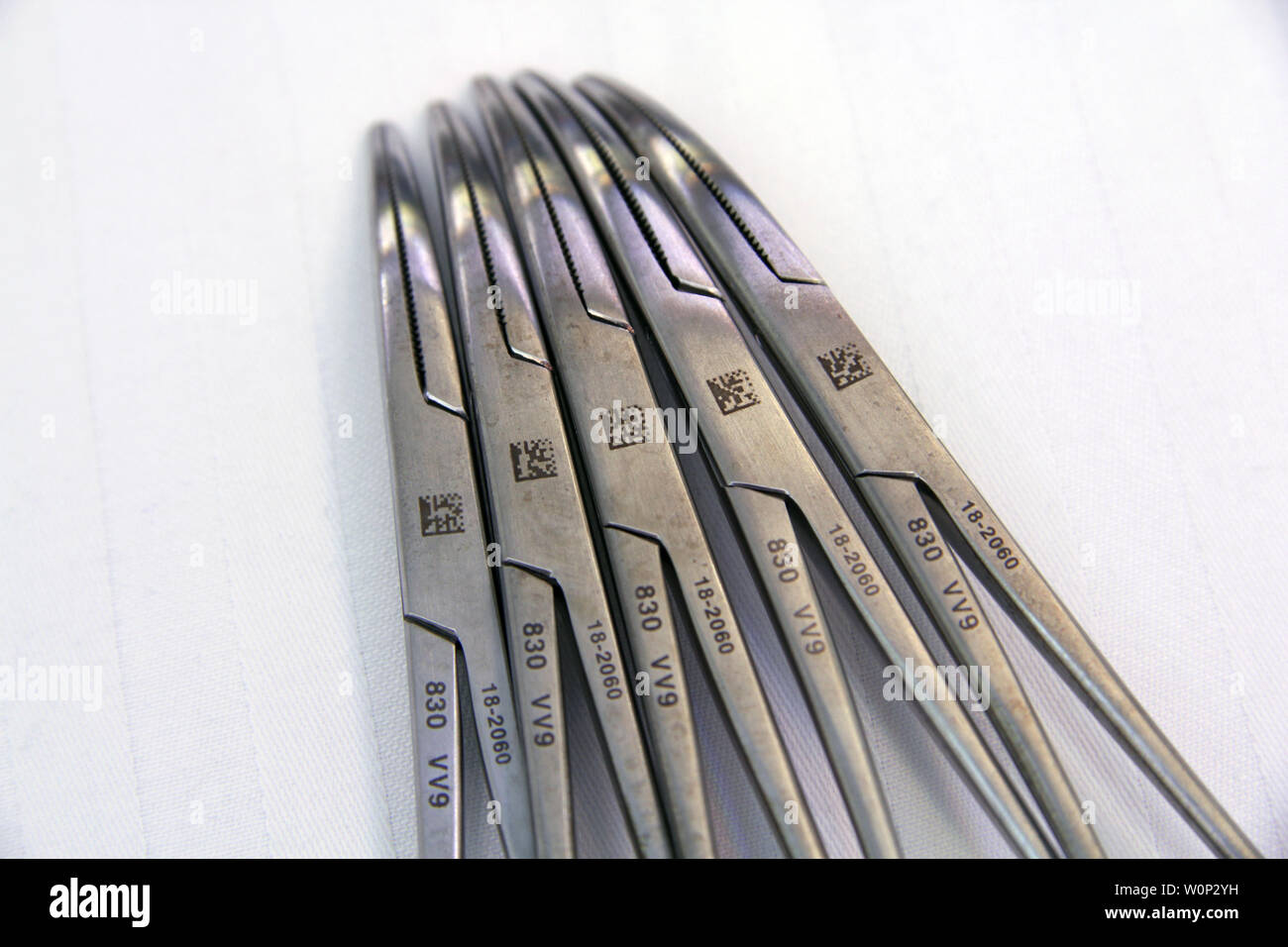 Nahaufnahme der chirurgischen Instrumente Stockfoto