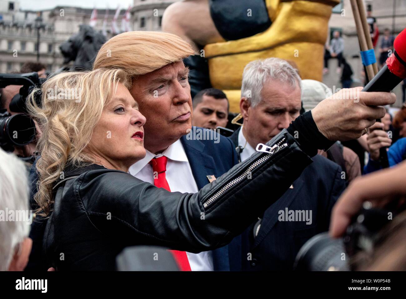 Donald Trump Protest in London Stockfoto