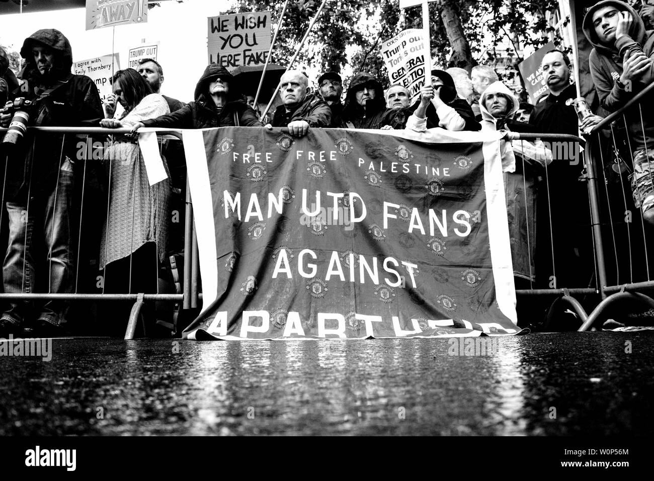 Donald Trump Protest in London Stockfoto