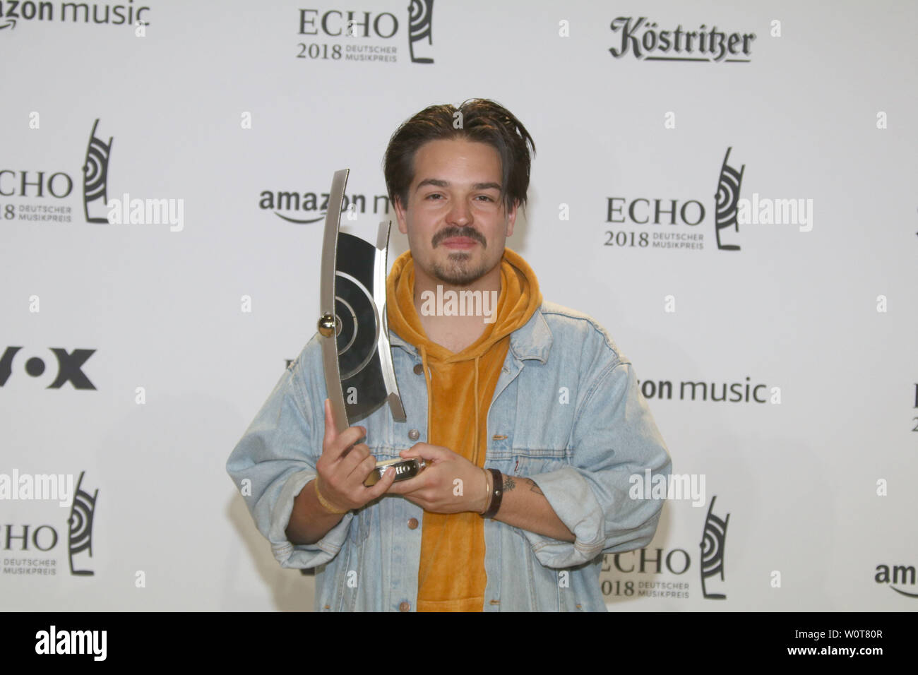 Milky Chance (Gewinner Band Pop National), ECHO-Verleihung 2018, Messe Berlin, 12.04.2018 Stockfoto