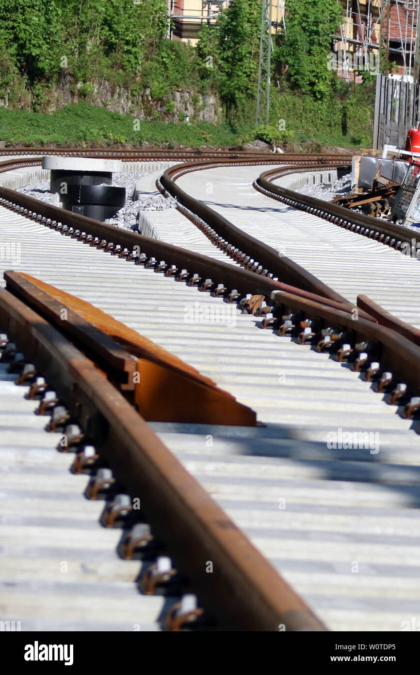 Themenbild: Busse und Bahnen Stockfoto