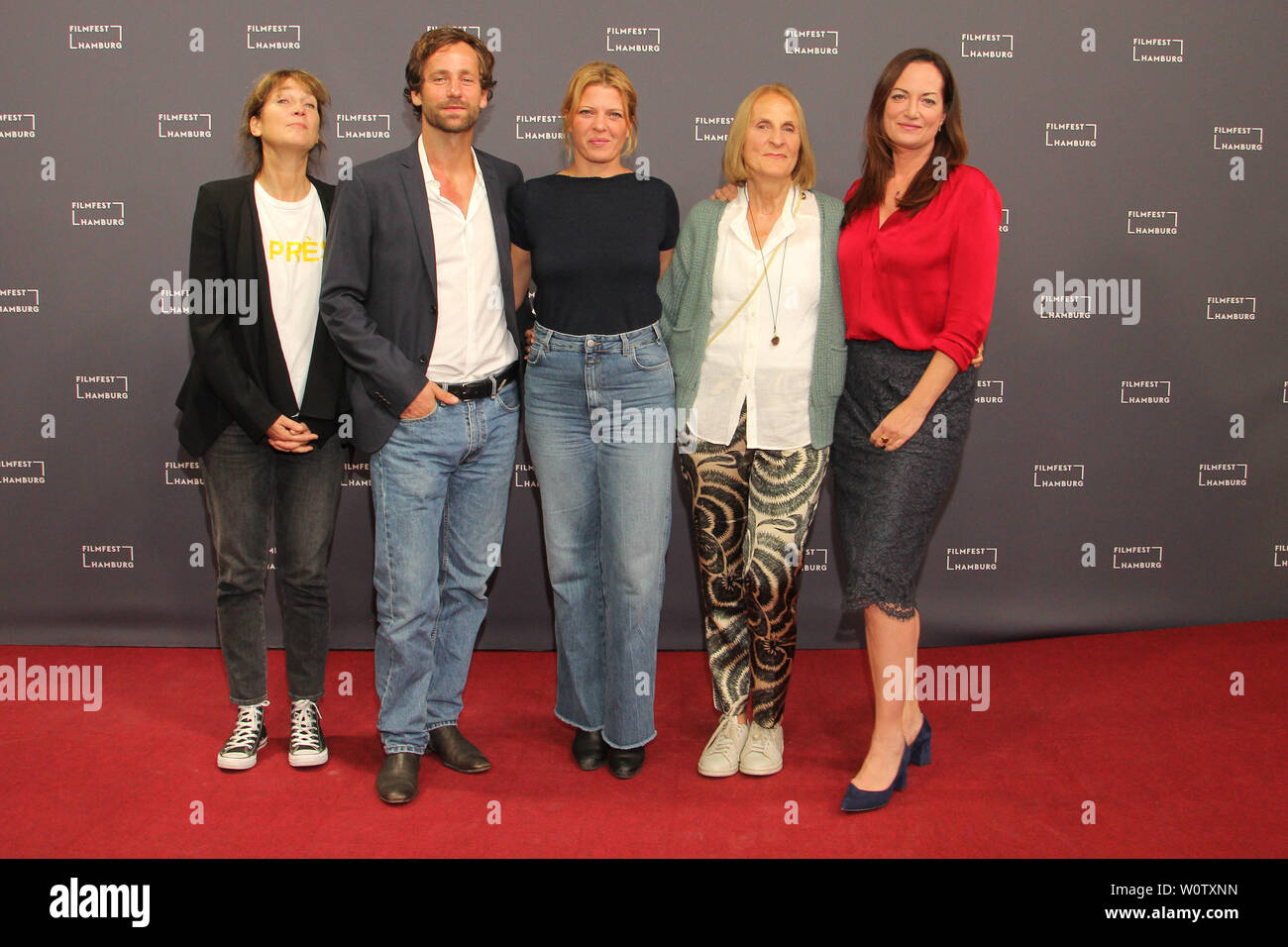 Sherry Hormann, Florian Stetter, Joerdis Triebel, Gabriela Sperl, Natalia Wörner r' Vermisst in Berlin", Filmfest Hamburg, 28.09.2018 Stockfoto