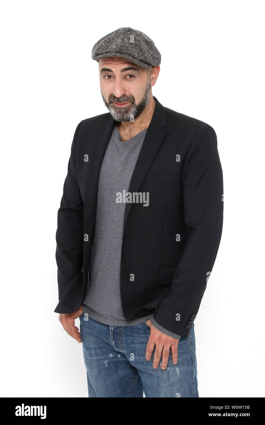 Oezguer Karadeniz (Fährmann) für "Das maerchen von der Regentrude"., Praesentation von 2 neuen Maerchen "6 auf einen Streich Reihe, Luna Studios Hamburg, 24.10.2018 Stockfoto