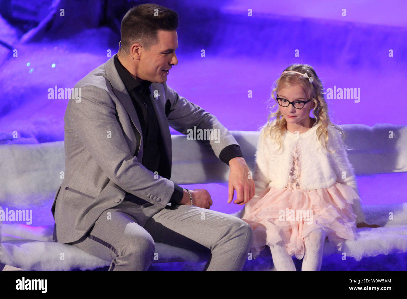 Eloy de Jong & Tochter Indy, das Adventsfest der 100.000 Lichter, Suhl, 01.12.2018 Stockfoto