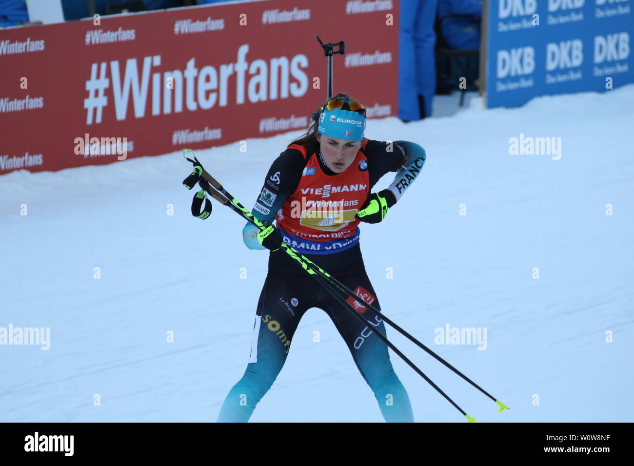 Justin Braisaz (Frankreich/Frankreich), IBU Biathlon Staffelrennen der Damen Weltcup in Ruhpolding 2019 Stockfoto