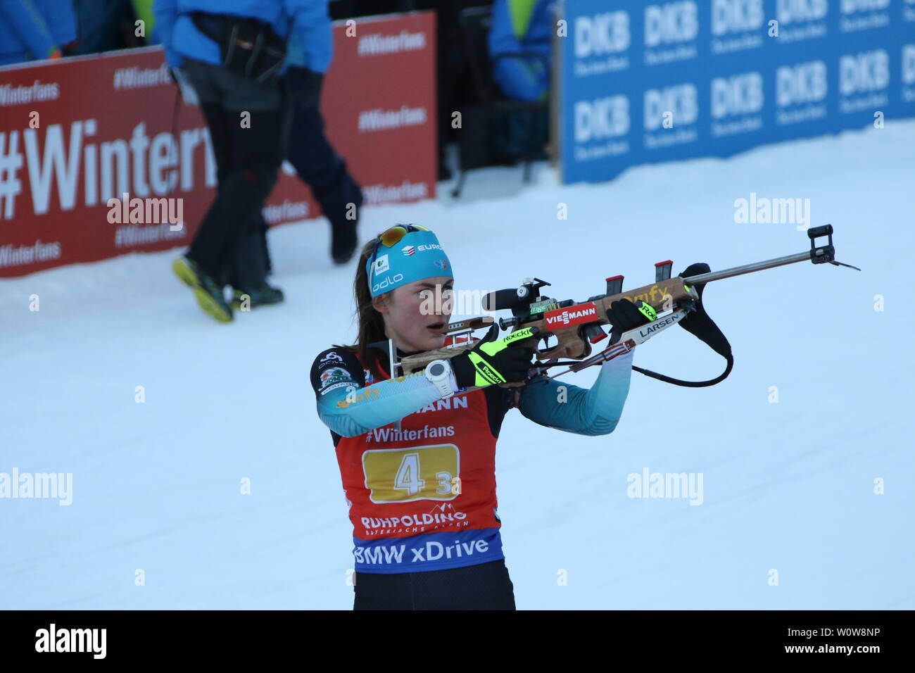 Justin Braisaz (Frankreich/Frankreich), IBU Biathlon Staffelrennen der Damen Weltcup in Ruhpolding 2019 Stockfoto