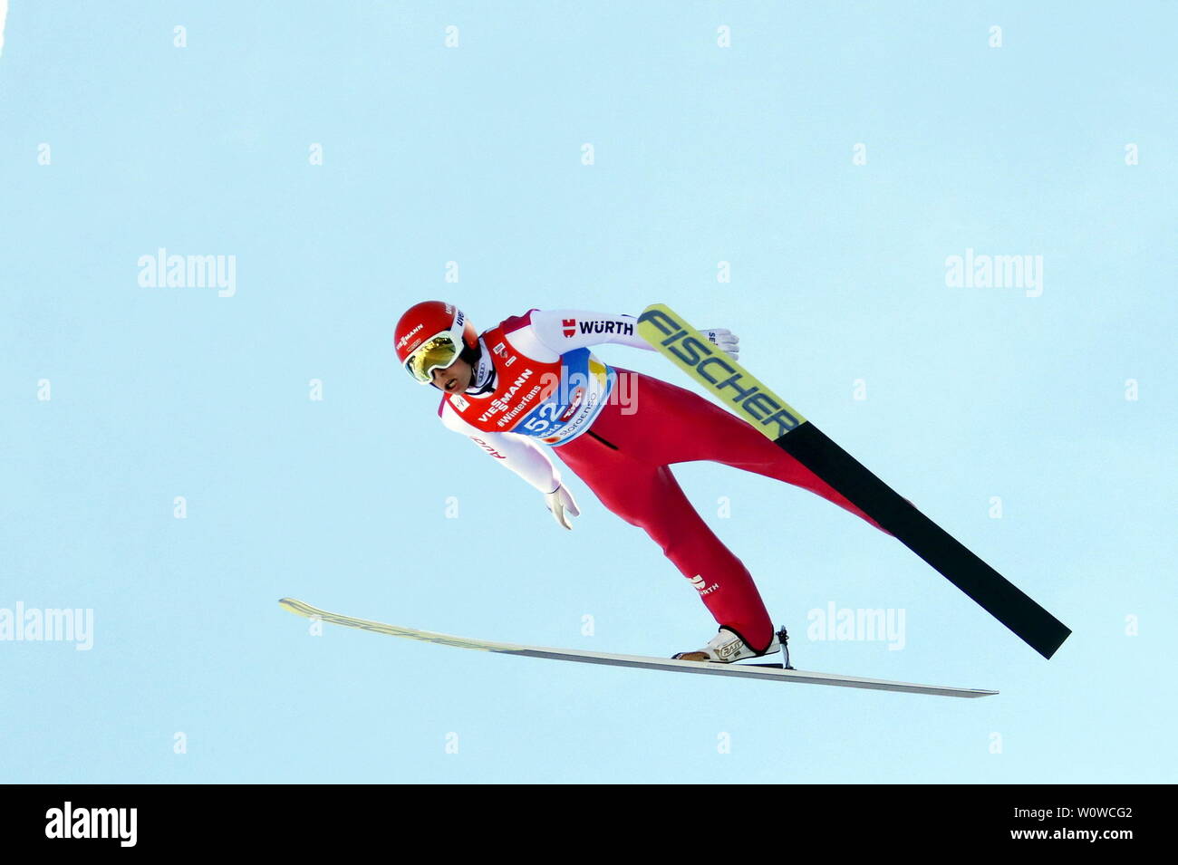 Eric Frenzel (SSV Geyer) im Einzel Nordische Kombination, FIS Nordische Ski-WM 2019 in Seefeld Stockfoto