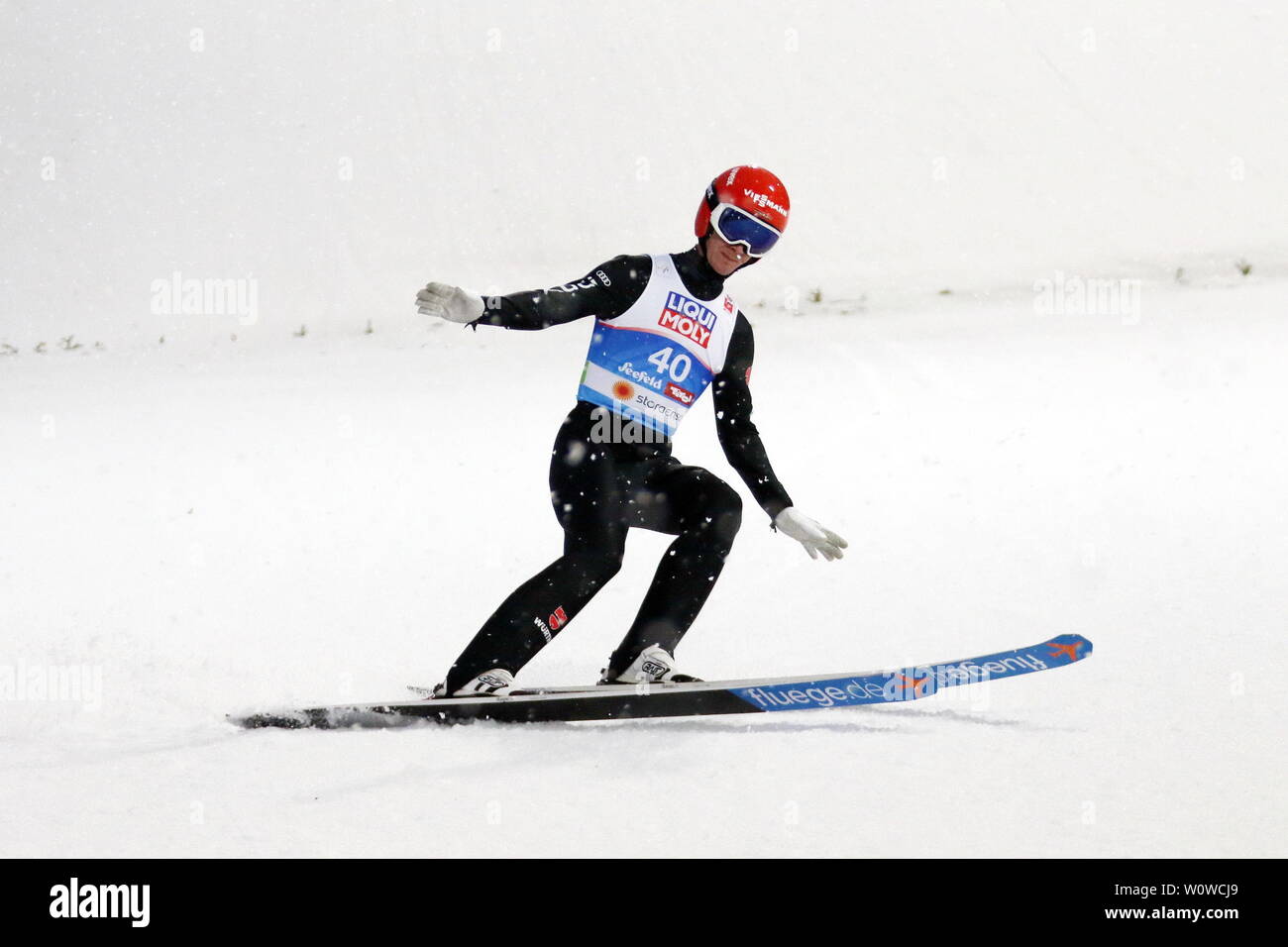 Stephan Leyhe (SC Willingen) beim Skispringen Herren NH, FIS Nordische Ski-WM 2019 in Seefeld Stockfoto