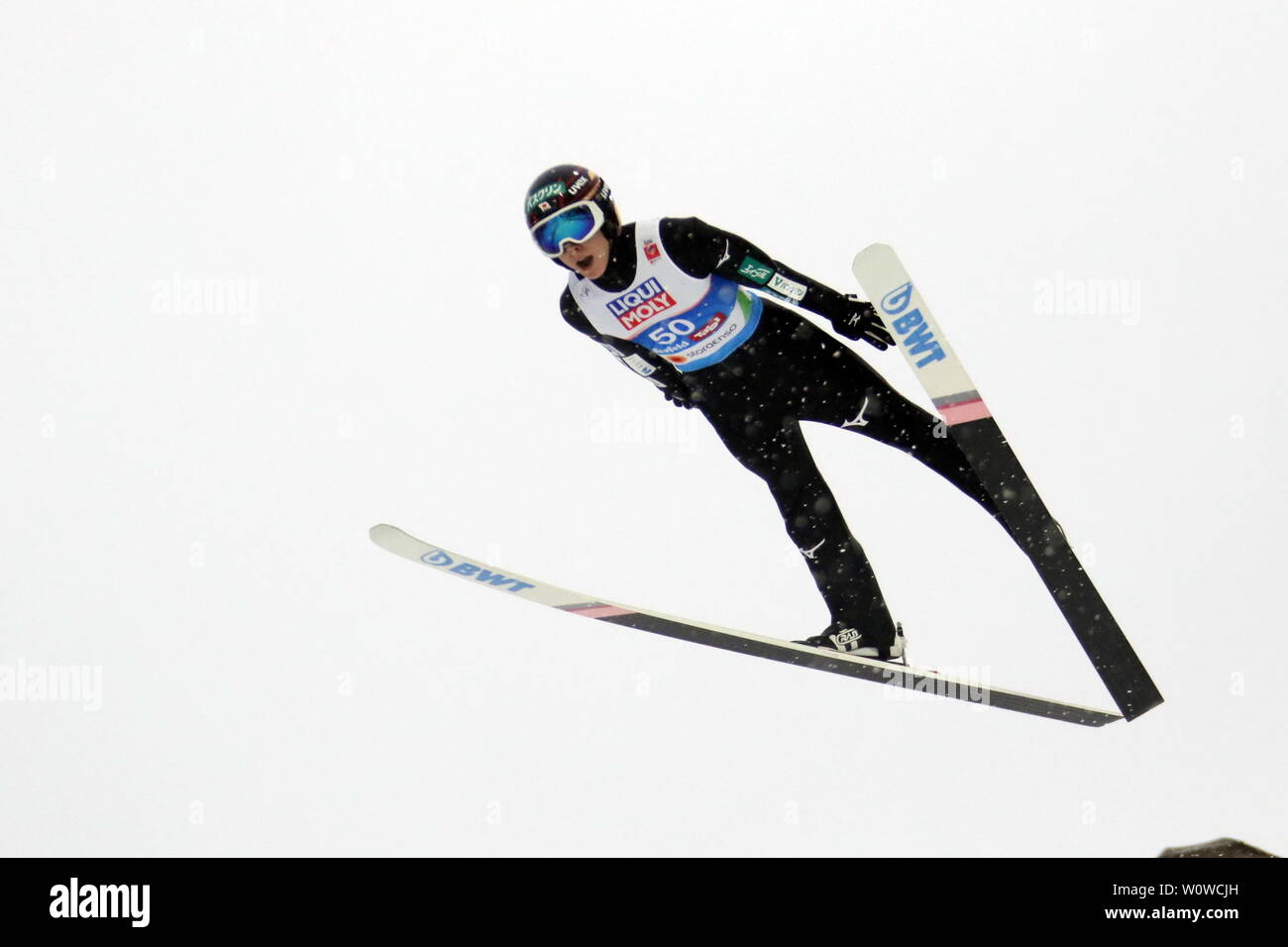 Ryoyu Kobayashi (Japan/JAP) beim Skispringen Herren NH, FIS Nordische Ski-WM 2019 in Seefeld Stockfoto