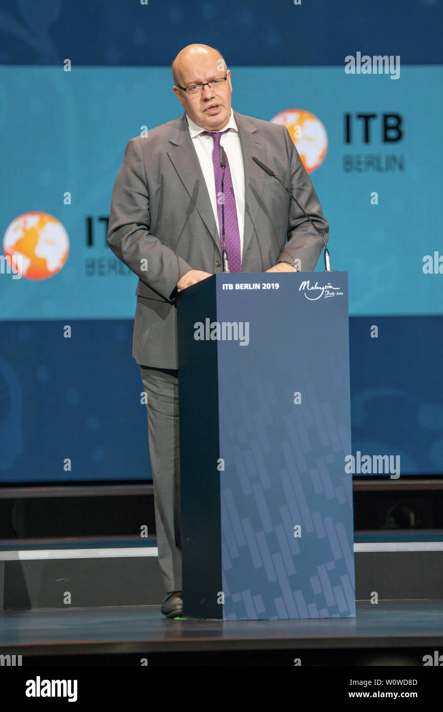 ITB Berlin 2019 - Eröffnungsfeier - Peter Altmaier, Bundesminister für Wirtschaft und Energie Stockfoto